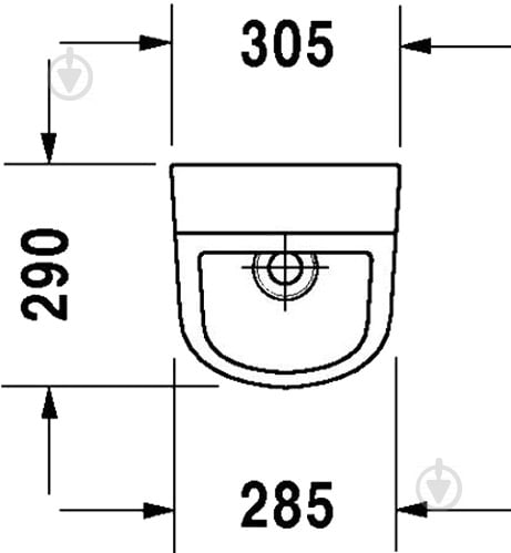 Пісуар DURAVIT D-Code 0829300000 - фото 2