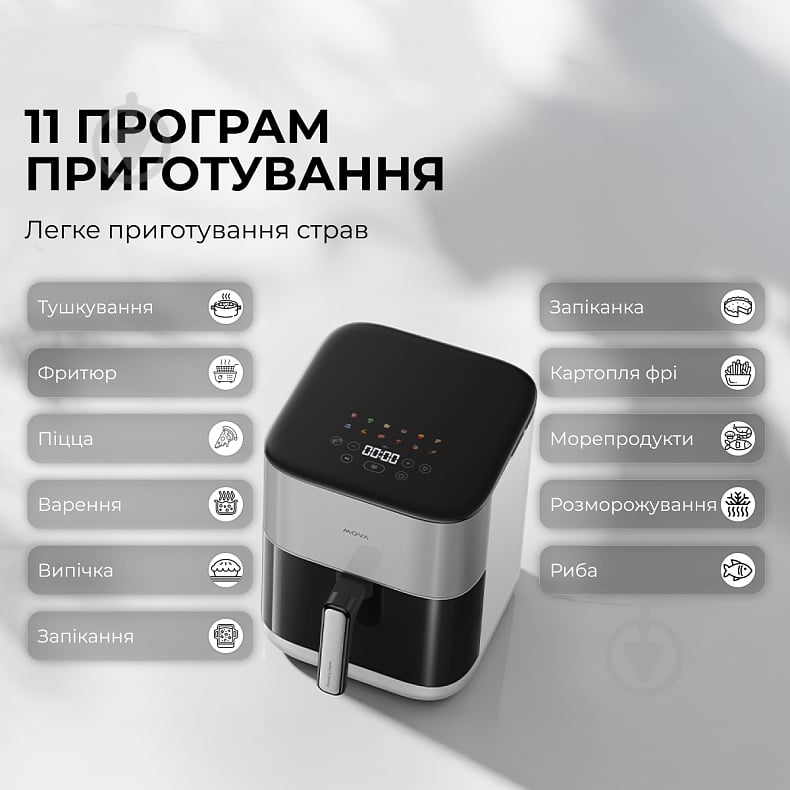 Мультипечь MOVA AeroChef FD10s Pro White - фото 2