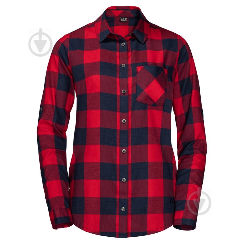 Рубашка Jack Wolfskin HOLMSTAD SHIRT 1402722-7989 р. M красный - фото 1