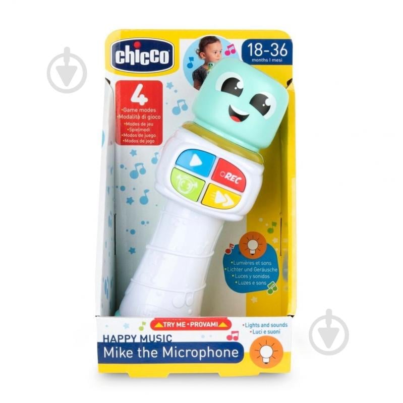 Игрушка музыкальная Chicco "Микрофон Майк" 12121.00 - фото 2 Игрушка музыкальная Chicco "Микрофон Майк" 12121.00 - фото 2