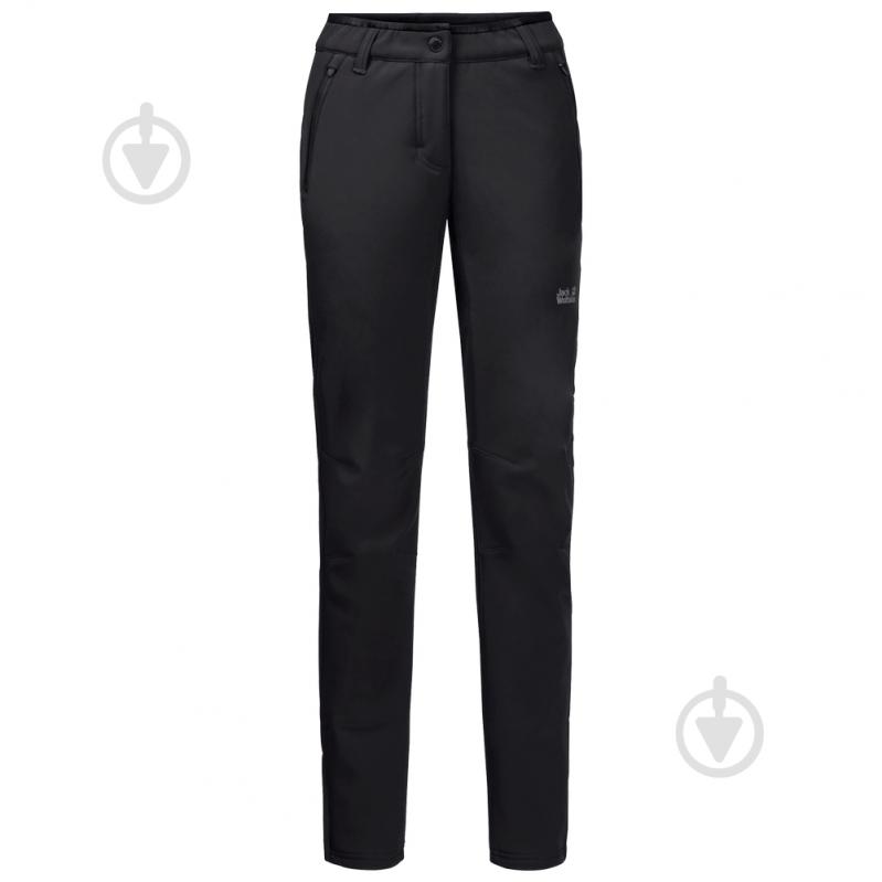 Штани Jack Wolfskin ZENON SOFTSHELL PANTS WOMEN 1505111-6000 р. 36 чорний - фото 4