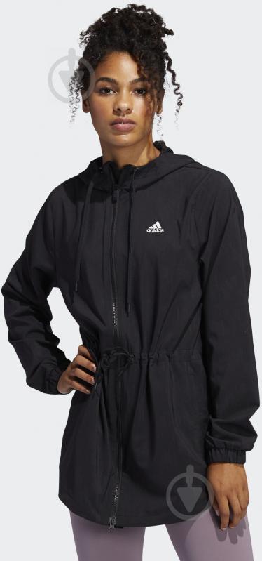 Вітрівка жіноча демісезонна Adidas IKAT WVN JACKET FJ6093 р.S чорна - фото 3