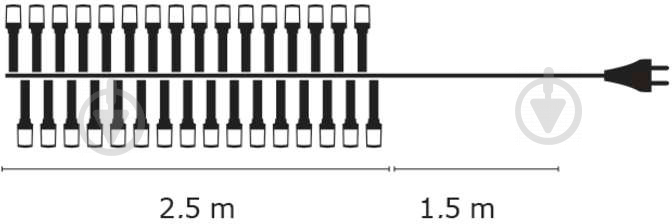 Гірлянда декоративна Emos ZYK0101 2,5 м IP20 LED 50x3 Вт холодно-білий - фото 7
