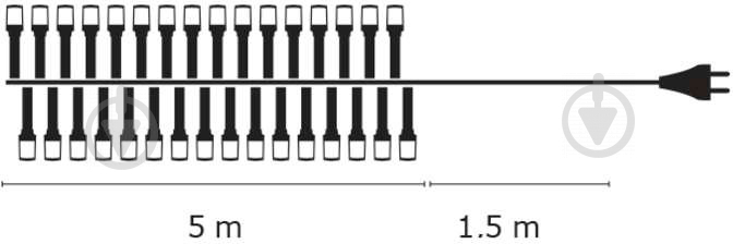 Гирлянда декоративная Emos ZYK0105 5 м IP20 LED 100x6 Вт тепло-белый - фото 7