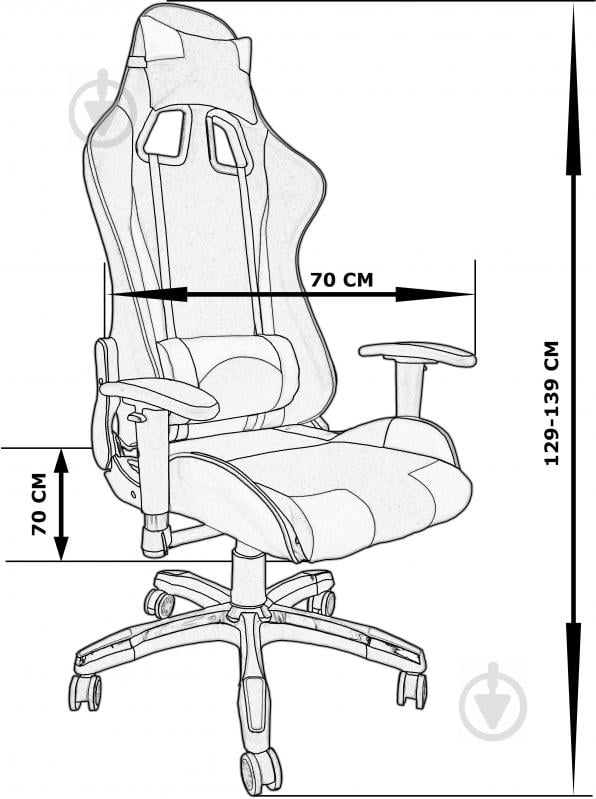 Крісло Barsky Sportdrive Game SD-9 чорний - фото 14