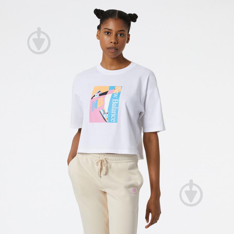 Футболка New Balance WT21510WT р.L білий - фото 1