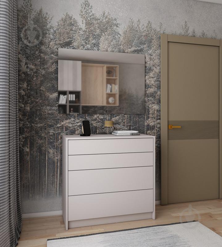 Комод Doros Дэйл 4Ш 900x850x410 мм кашемир/кашемир - фото 2