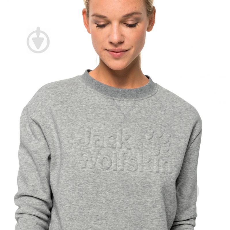 Світшот Jack Wolfskin WINTER LOGO SWEATSHIRT W 1707811-6111 р. S сірий - фото 4