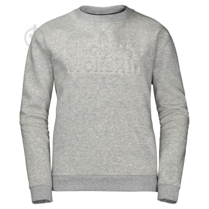 Свитшот Jack Wolfskin WINTER LOGO SWEATSHIRT W 1707811-6111 р. XL серый - фото 1