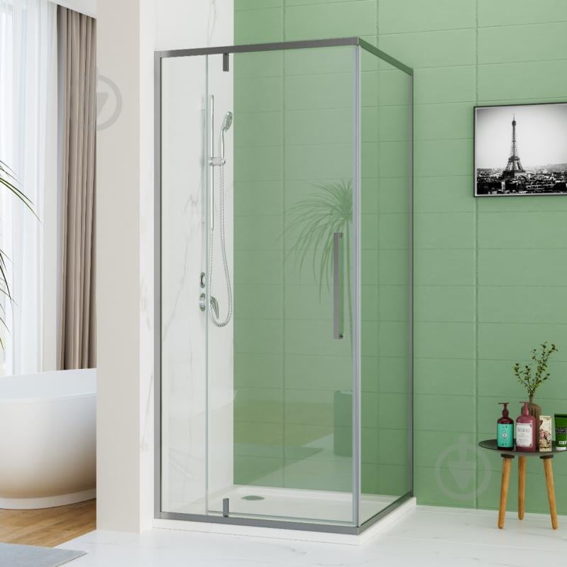 Душевая кабина Doosh DO-CA-14 90x90 Gun Gray - фото 1