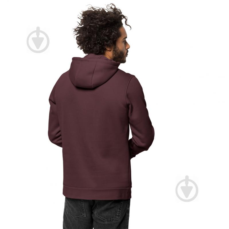 Джемпер Jack Wolfskin WINTER LOGO HOODY M 1708021-2201 р. L бордовый - фото 3