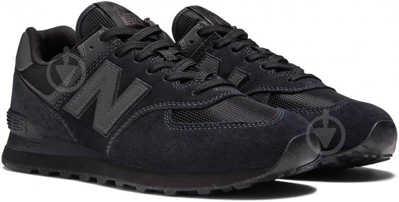 Кросівки чоловічі демісезонні New Balance CLASSIC GL ML574EVE р.44 чорні - фото 4