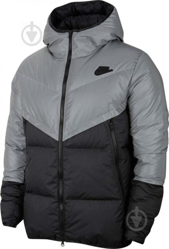 Пуховик чоловічий зимовий Nike NSW DWN FIL WR JKT REF SHLD CZ1492-010 р.M чорний - фото 1