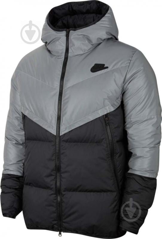 Пуховик мужской зимний Nike NSW DWN FIL WR JKT REF SHLD CZ1492-010 р.L черный - фото 1