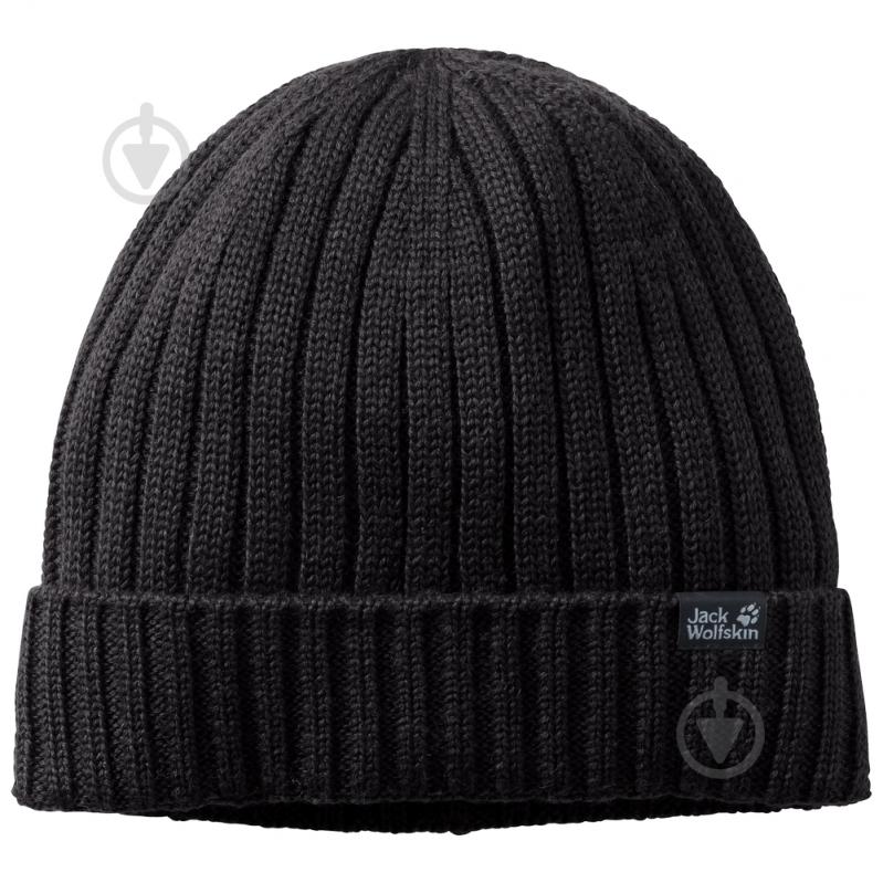 Шапка Jack Wolfskin Stormlock Rip Knit Cap 1907121-6000 р.one size чорний - фото 1