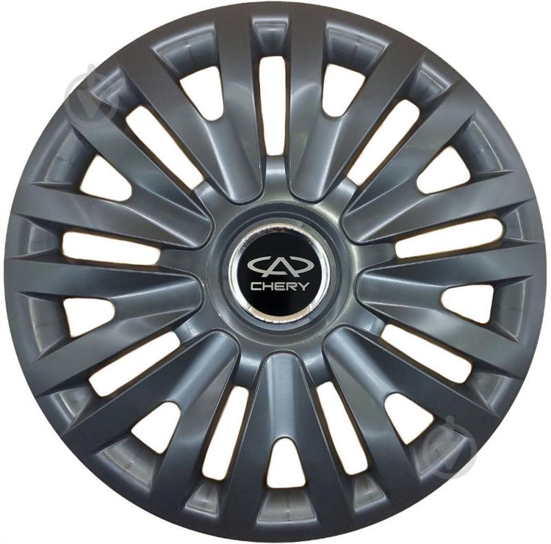 Ковпак для коліс SJS Chery 412 R16" 4 шт. чорний - фото 1