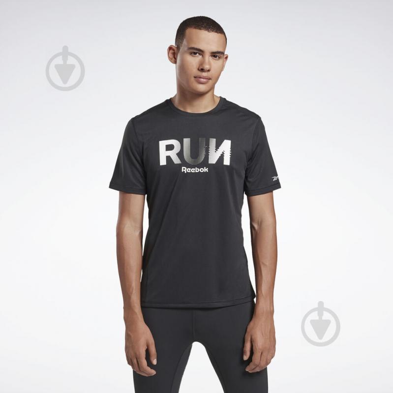 Футболка Reebok RE GRAPHIC TEE FK6476 S черный - фото 1