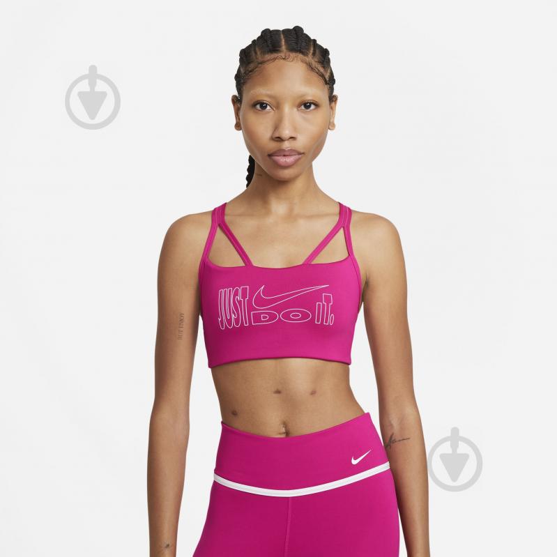 Бра Nike INDY ICONCLASH BRA SP21 CZ7192-615 р.S рожевий - фото 1