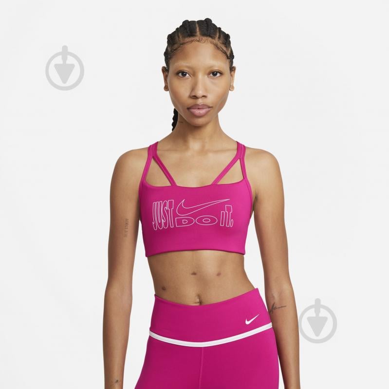 Бра Nike INDY ICONCLASH BRA SP21 CZ7192-615 р.XS рожевий - фото 1