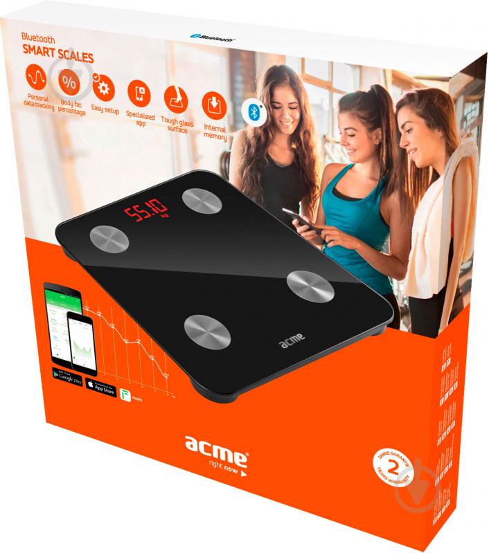 Смарт-весы Acme SC101 Smart Scale Black - фото 6