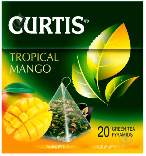 Чай зеленый Curtis Tropical Mango 20 шт. (4820198800017) - фото 2