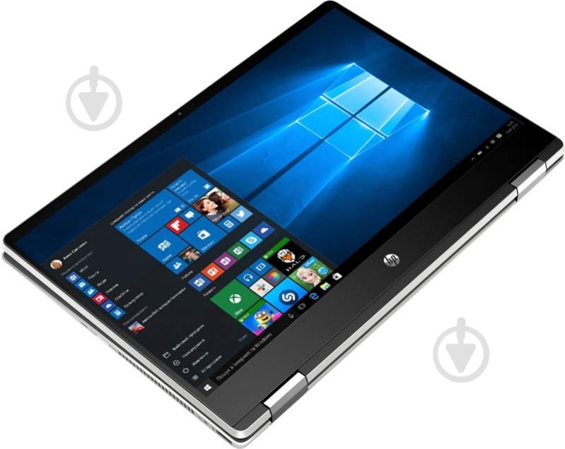 Ноутбук HP Pavilion x360 14" (7GM04EA) silver - фото 3