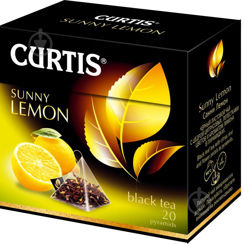 Чай черный Curtis Sunny Lemon 20 шт. (4820198800024) - фото 1