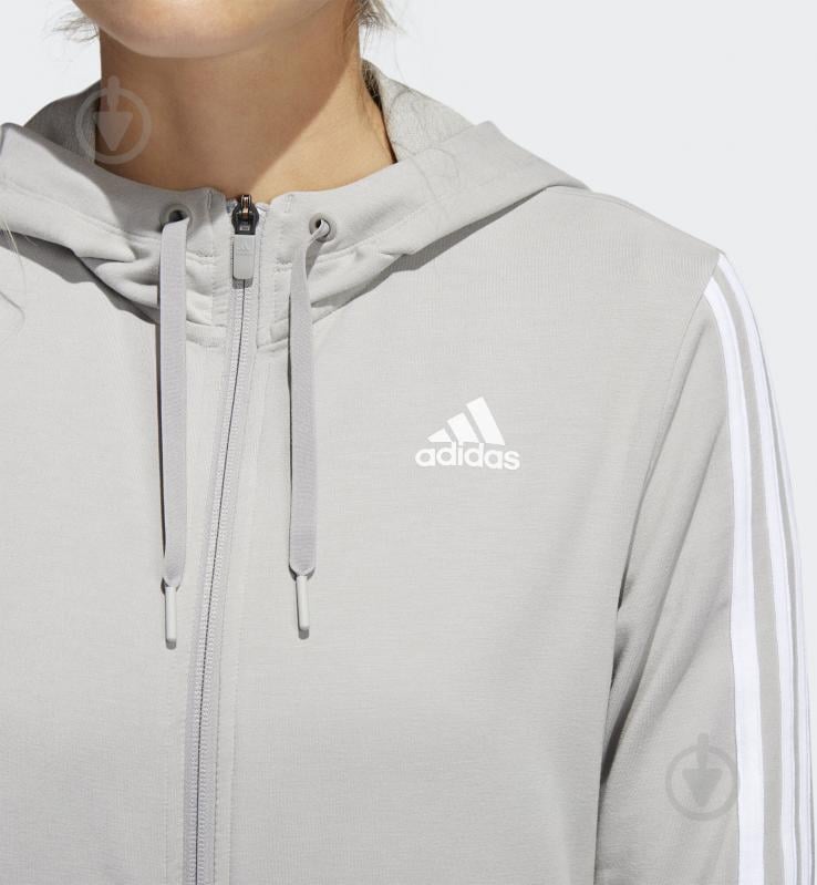 Джемпер Adidas 3S KNT FZ HOODY FL2353 р. XS сірий - фото 7