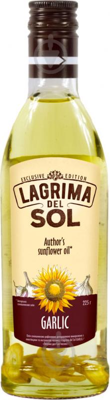 Масло Lagrima del Sol подсолнечное Lagrima del Sol Garlic 250 мл - фото 1