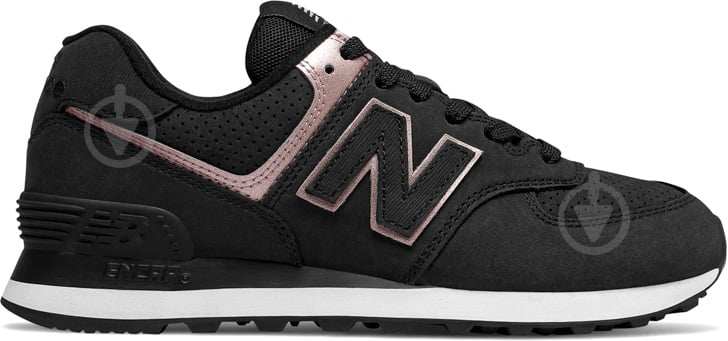 Кроссовки женские зимние New Balance 574 WL574NBK р.37 черные - фото 1