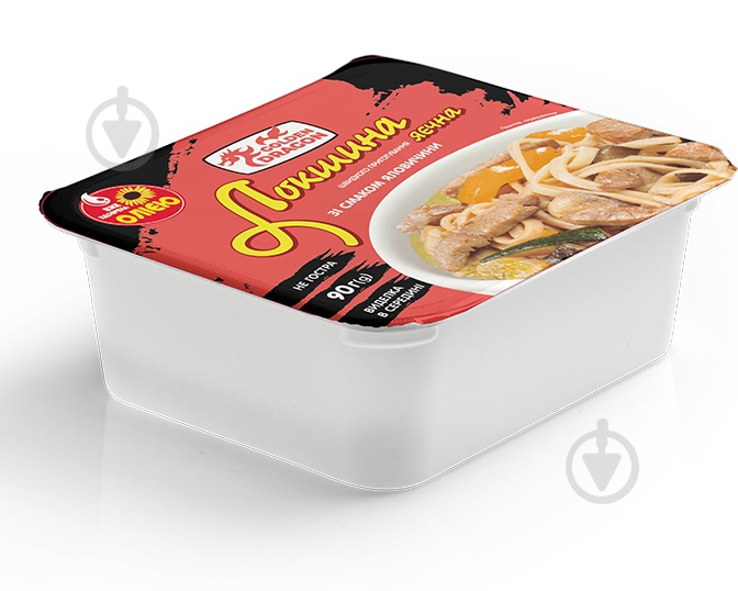 Лапша GOLDEN DRAGON яичная со вкусом говядины не острая лоток 90 г 90 г - фото 1