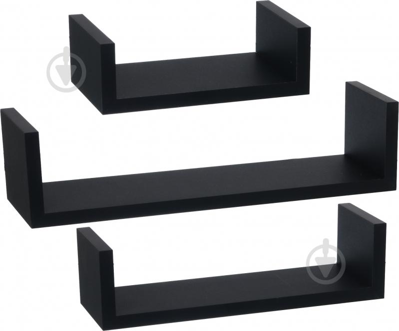 Комплект полок Нанси черный - фото 1