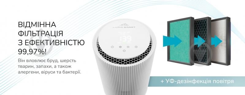 Очищувач повітря ETA Lumio Smart 7569 90000 - фото 10