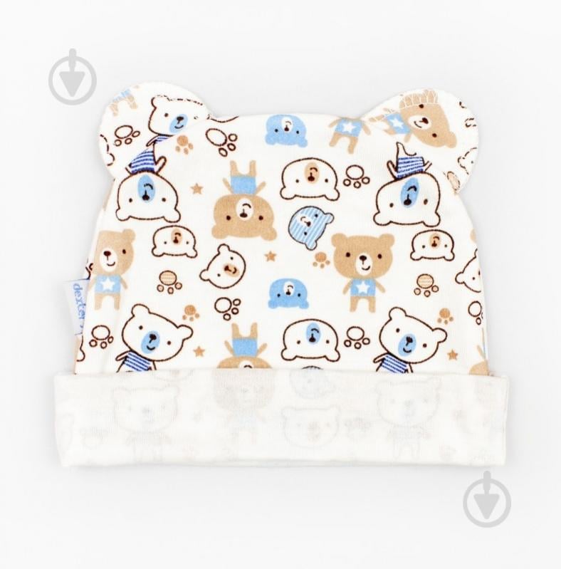 Шапочка детская Dexter`s Bears р.48 молочный 962мк - фото 1