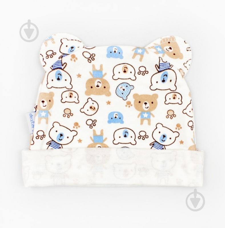 Шапочка детская Dexter`s Bears р.44 молочный 962мк - фото 1 Шапочка детская Dexter`s Bears р.44 молочный 962мк - фото 1