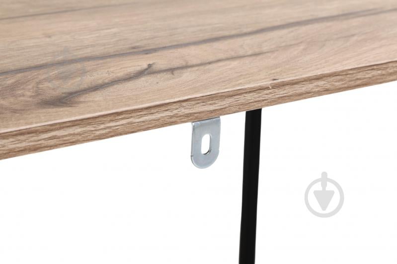 Этажерка Центр Меблів Конго 1105х500х300 мм натуральный/черный - фото 5