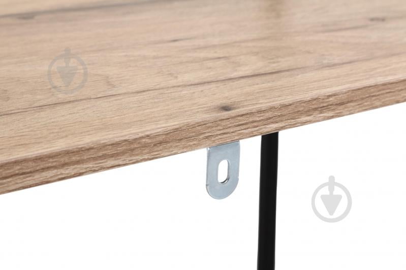 Этажерка Центр Меблів Конго 1800х500х300 мм натуральный/черный - фото 5 Этажерка Центр Меблів Конго 1800х500х300 мм натуральный/черный - фото 5