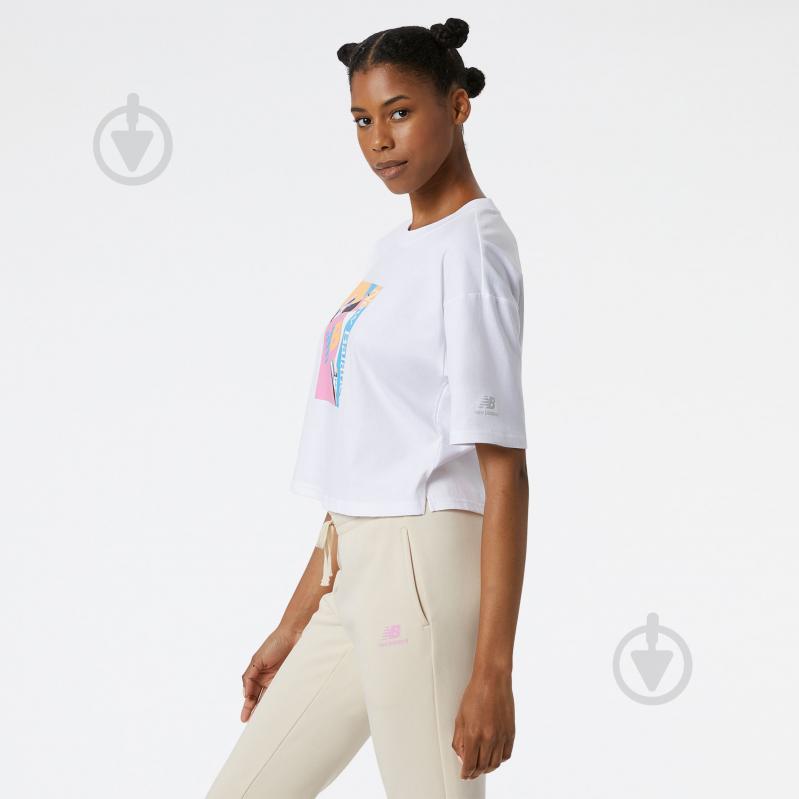 Футболка New Balance WT21510WT р.S белый - фото 2 Футболка New Balance WT21510WT р.S белый - фото 2