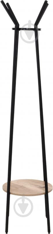 Вешалка-стойка для одежды Центр Меблів Твин 480х480х1700 мм черный/бежевый - фото 1
