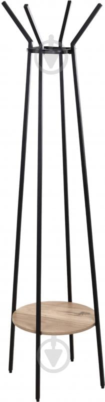 Вешалка-стойка для одежды Центр Меблів Твин 480х480х1700 мм черный/бежевый - фото 2