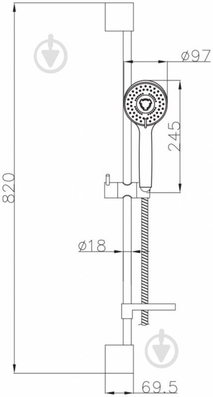 Душевой набор Imprese Dobrany 8210003 - фото 2 Душевой набор Imprese Dobrany 8210003 - фото 2
