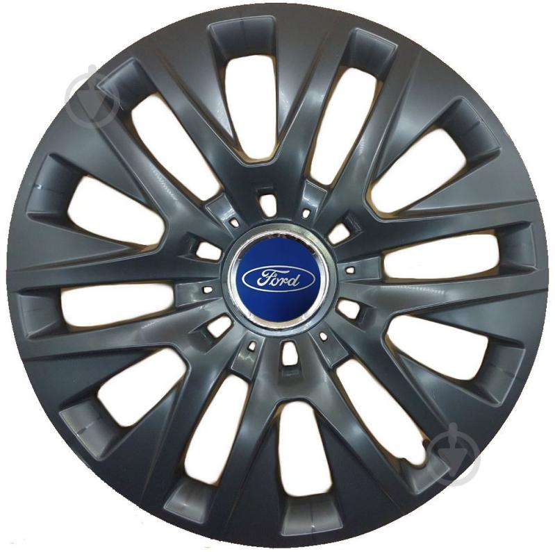 Колпак для колес SJS Ford 429 R16" 4 шт. черный - фото 1