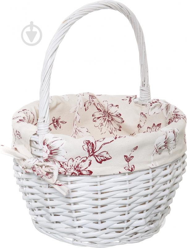 Корзина плетеная с текстилем 28/22х18/35 см Easter 16-6B-2 - фото 1