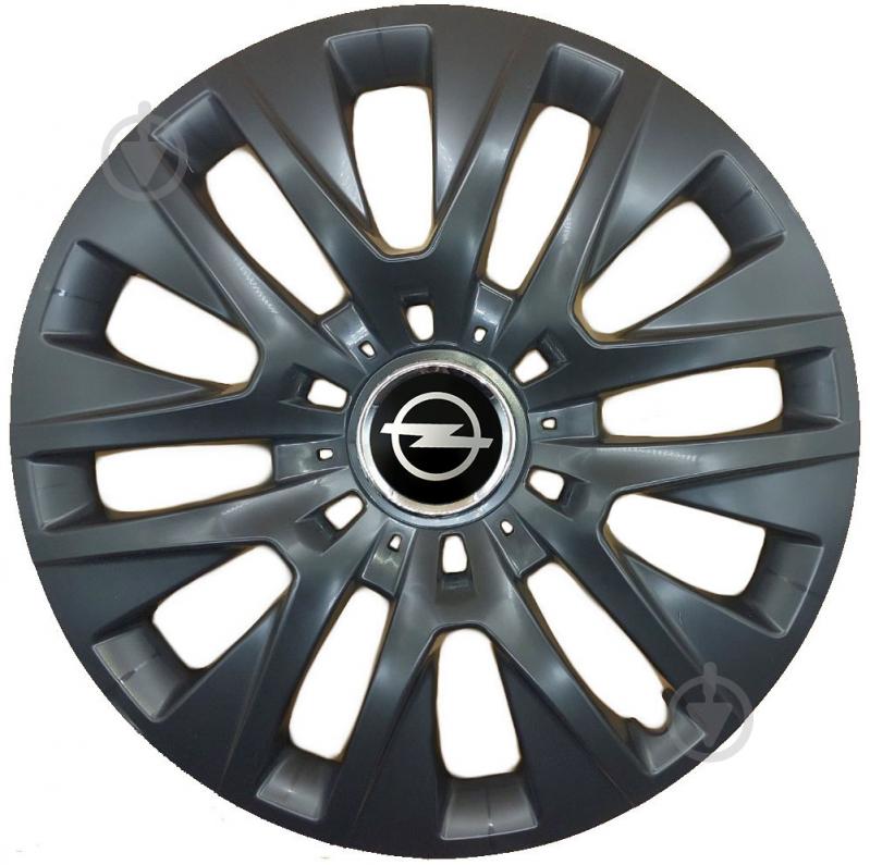 Колпак для колес SJS Opel 429 R16" 4 шт. черный - фото 1