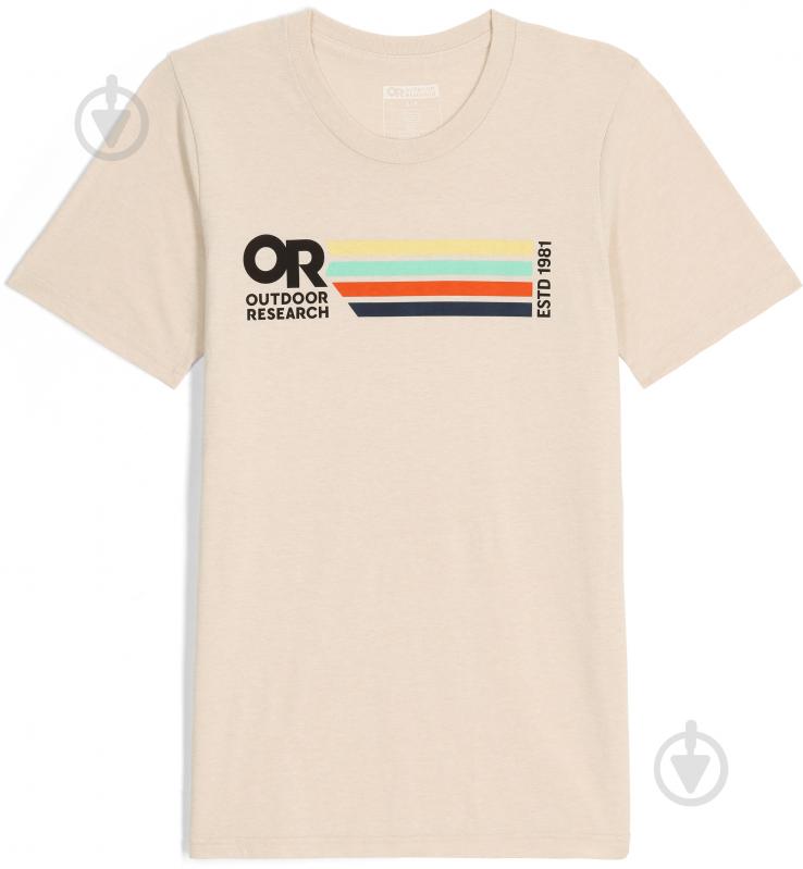 Футболка Outdoor Research OR QUADRISE SENIOR LOGO T-SHIRT 301016-1160 р.L бежевый - фото 1