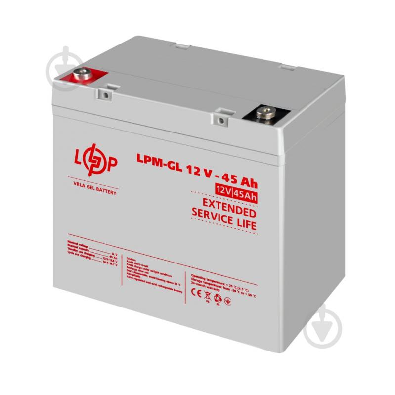 Батарея акумуляторна для ДБЖ LogicPower LPM-GL 12V - 45 Ah гелева - фото 3