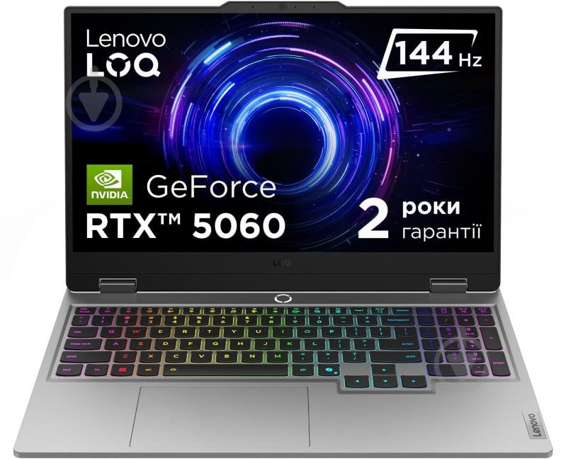 Ноутбук Lenovo LOQ 15IRX10 15,6" (83JE00L4RA) luna grey - фото 1