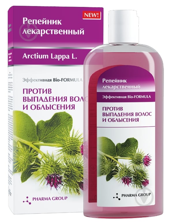 Шампунь-кондиціонер Pharma Group Реп'яховий проти випадіння 200 мл + 200 мл - фото 1