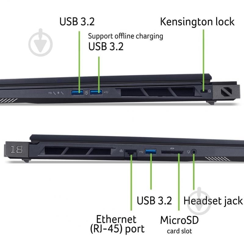 Ноутбук Acer Predator Helios 18 AI PH18-73-90GS 18" (NH.QVZEU.004) abyssal black - фото 8 Ноутбук Acer Predator Helios 18 AI PH18-73-90GS 18" (NH.QVZEU.004) abyssal black - фото 8