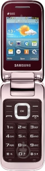 Мобільний телефон Samsung GT-C3592 Duos wine red GT-C3592WRASEK - фото 1